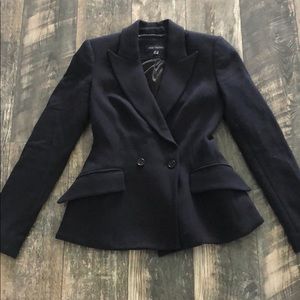 Chic Navy Peplum Blazer